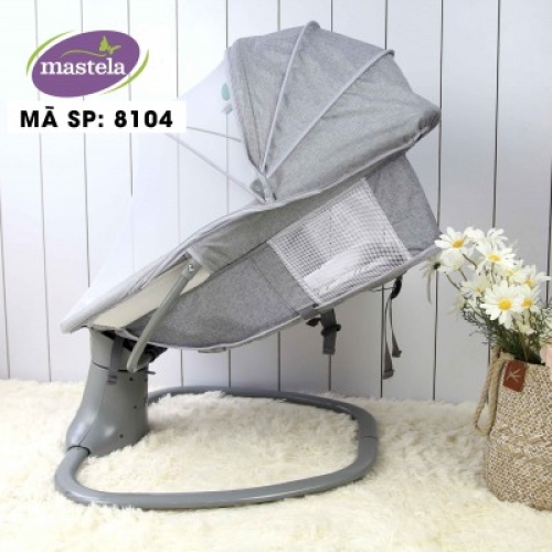 Nôi điện kết hợp ghế ngồi đọc sách Mastela 8104 - xám nhạt