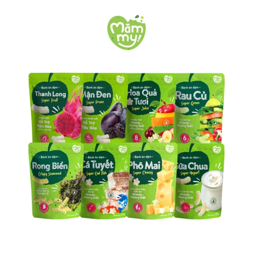 Bánh ăn dặm mini Mămmy vị phô mai, việt quất 15g (6M+)