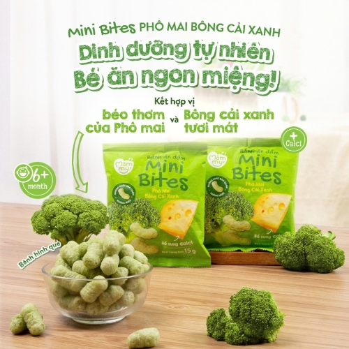 Bánh ăn dặm mini Mămmy vị phô mai, táo 15g (6M+)