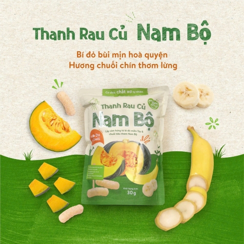 Bánh ăn dặm Mămmy vị bông cải xanh, gạo lứt 30g (6M+)