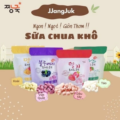 Sữa chua sấy JjangJuk vị dâu tây 16g (6M+)